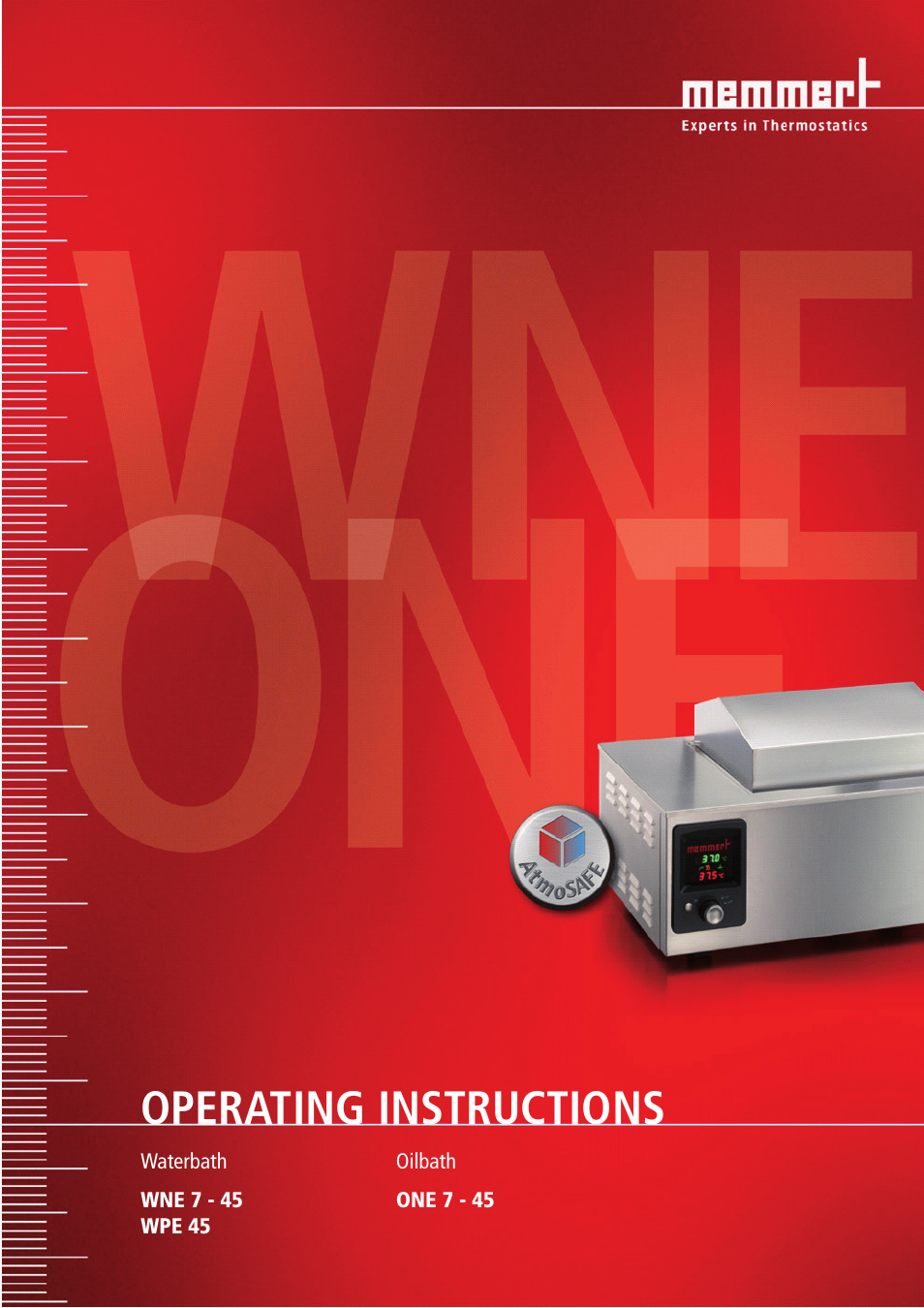 Memmert ONE 7 - 45 Oilbath (Generation 2003) User Manual | 28 pages