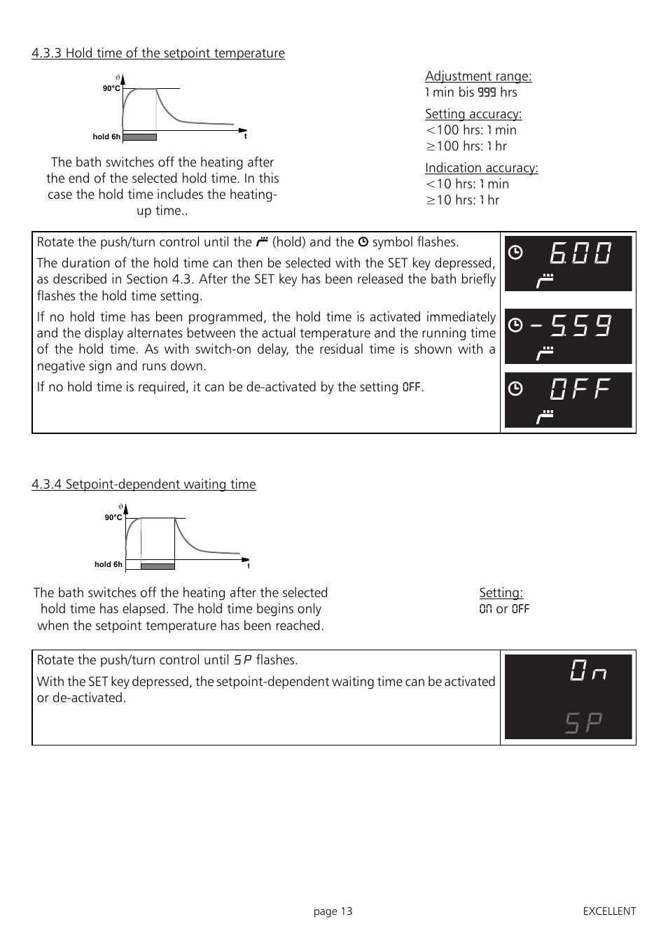Memmert ONE 7 - 45 Oilbath (Generation 2003) User Manual | Page 13 / 28