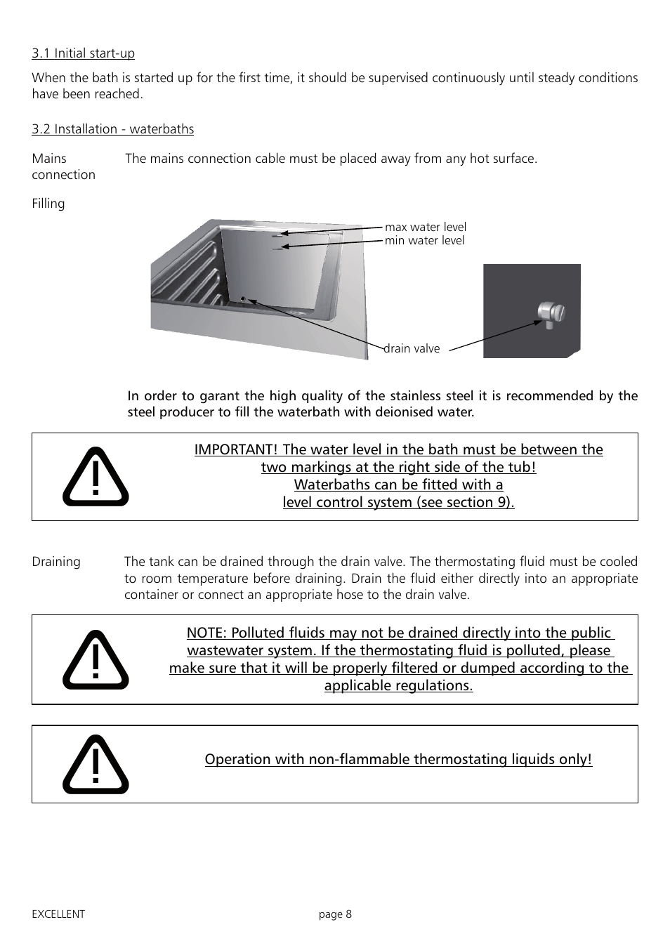 Memmert ONE 7 - 45 Oilbath (Generation 2003) User Manual | Page 8 / 28