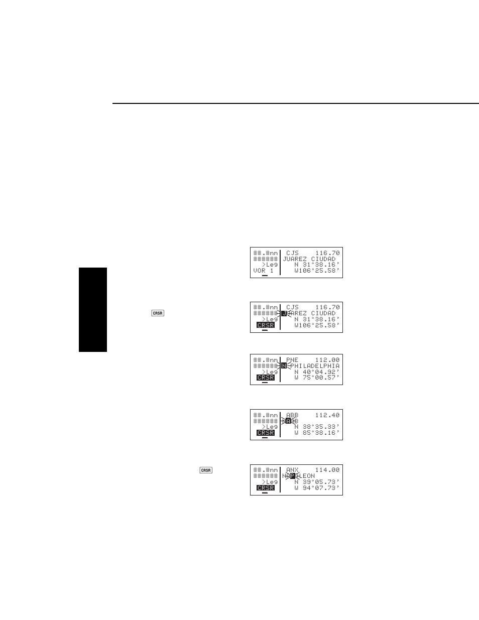 Selecting waypoints by name or city | Bendix Commercial Vehicle Systems Bendix/King Global Positioning System KLN 35A User Manual | Page 59 / 179