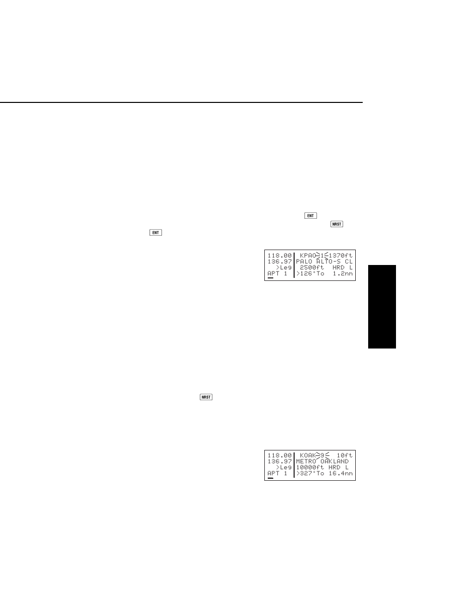 Viewing the nearest waypoints | Bendix Commercial Vehicle Systems Bendix/King Global Positioning System KLN 35A User Manual | Page 62 / 179