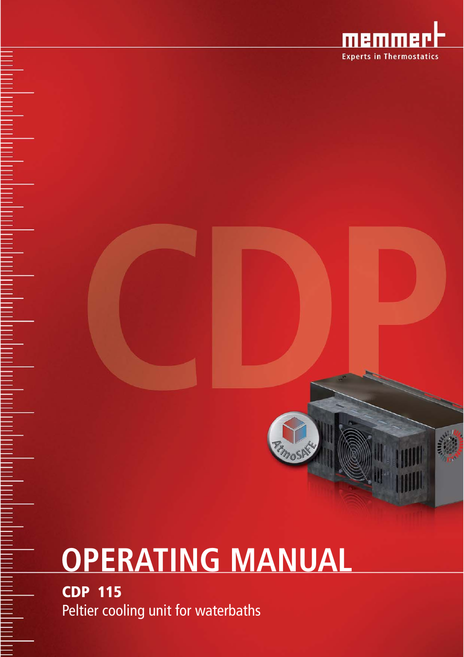 Memmert CDP 115 Peltier cooling unit (Generation 2003) User Manual | 20 pages