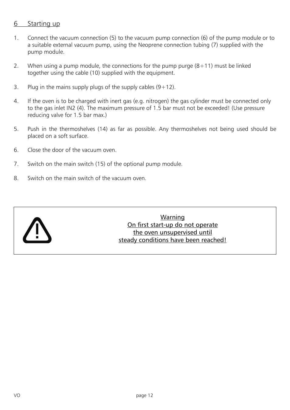 Memmert PM 200/400/500 Pump Module (Generation 2003) User Manual | Page 12 / 56