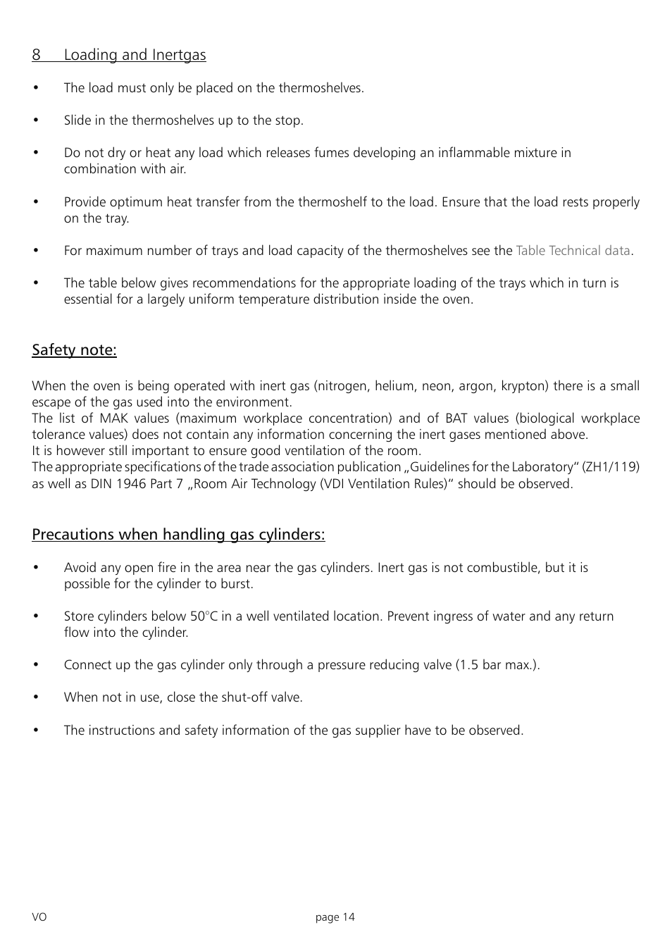 Memmert PM 200/400/500 Pump Module (Generation 2003) User Manual | Page 14 / 56