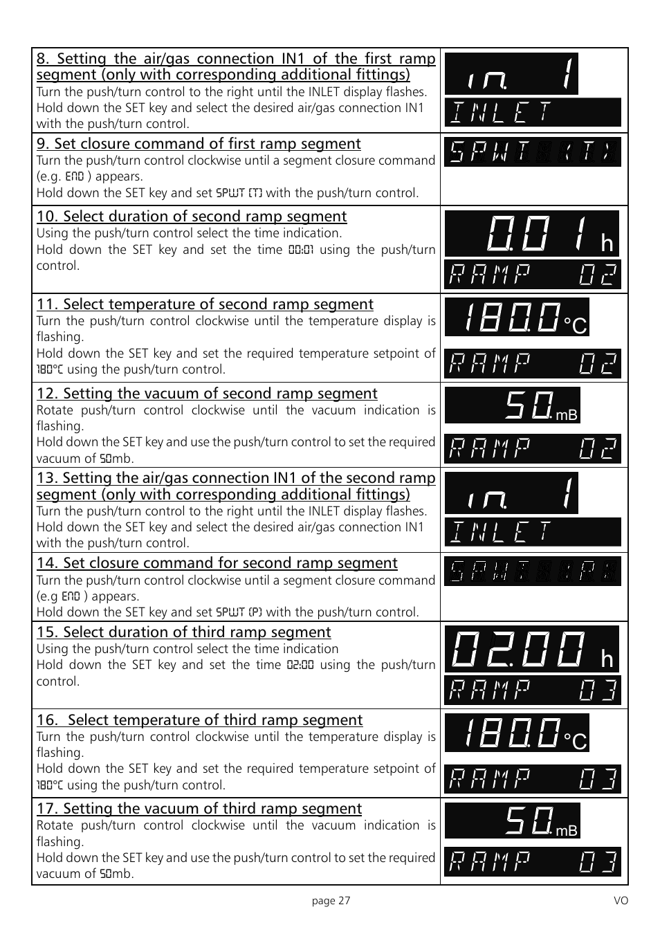 Muster | Memmert PM 200/400/500 Pump Module (Generation 2003) User Manual | Page 27 / 56