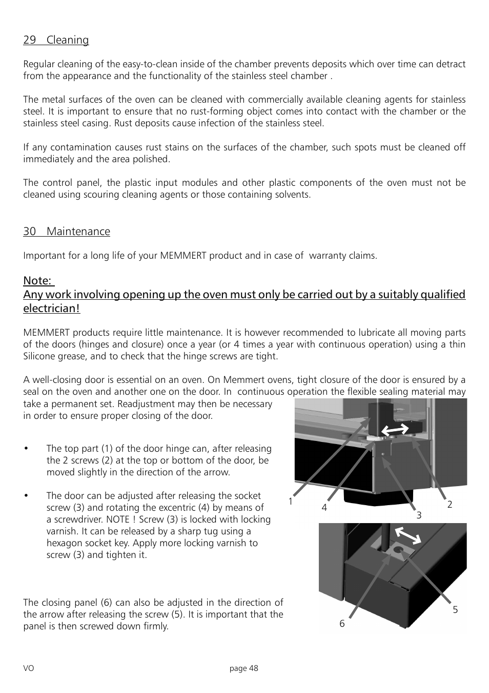 Memmert PM 200/400/500 Pump Module (Generation 2003) User Manual | Page 48 / 56