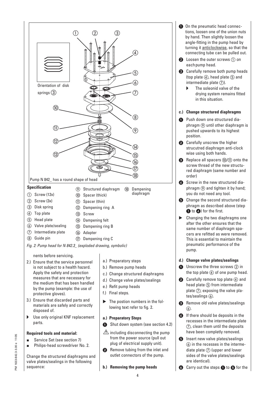 Memmert PM 200 Self Drying Vacuumpump (Generation 2003) User Manual | Page 5 / 9