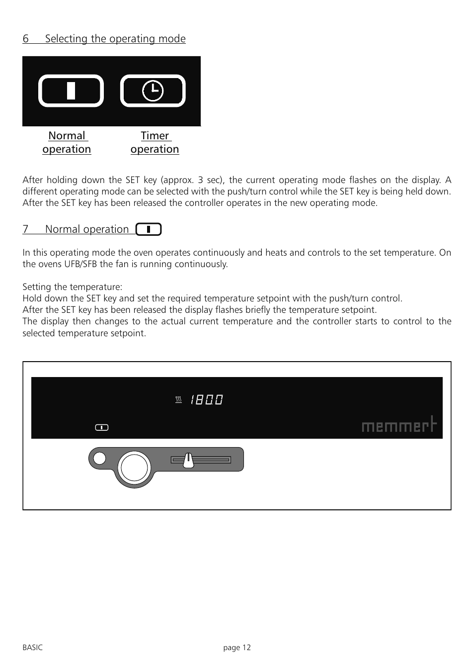 Memmert INB 200 - 500 Incubators (Generation 2003) User Manual | Page 12 / 28