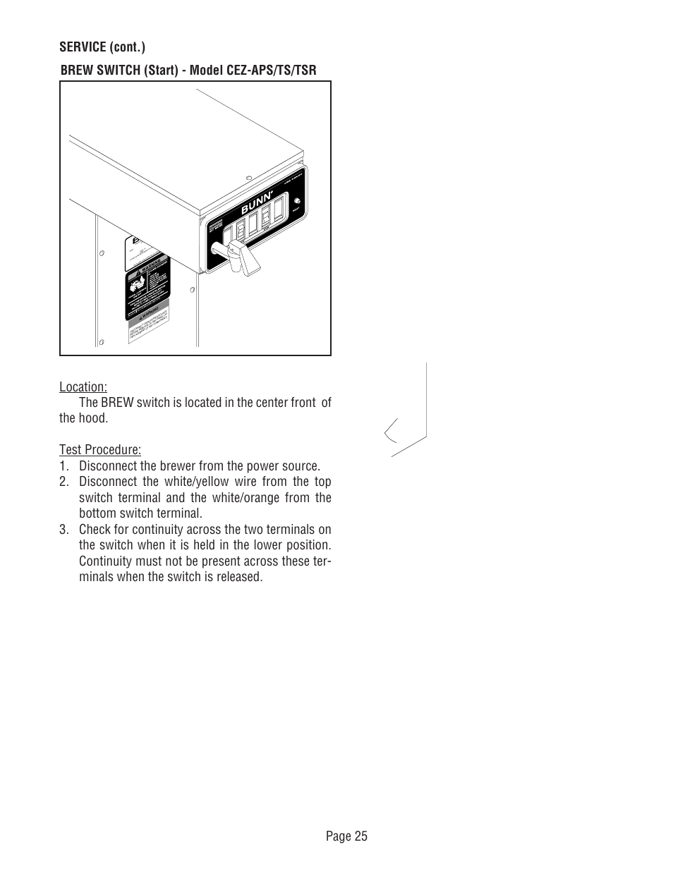 Page 25 | Bunn CDBC-TS User Manual | Page 25 / 32