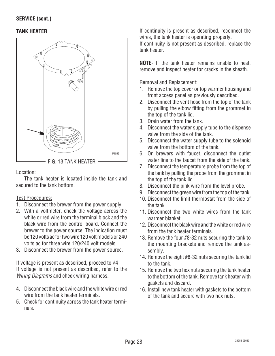 Bunn CDBC-TS User Manual | Page 28 / 32