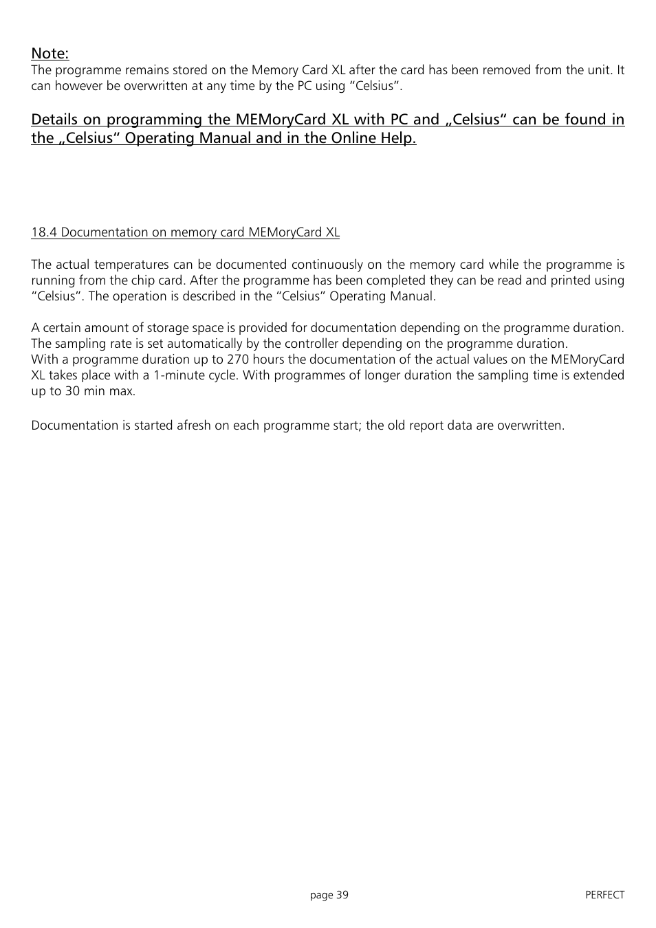 Muster | Memmert IFP 400 - 800 Incubators (Generation 2003) User Manual | Page 39 / 56