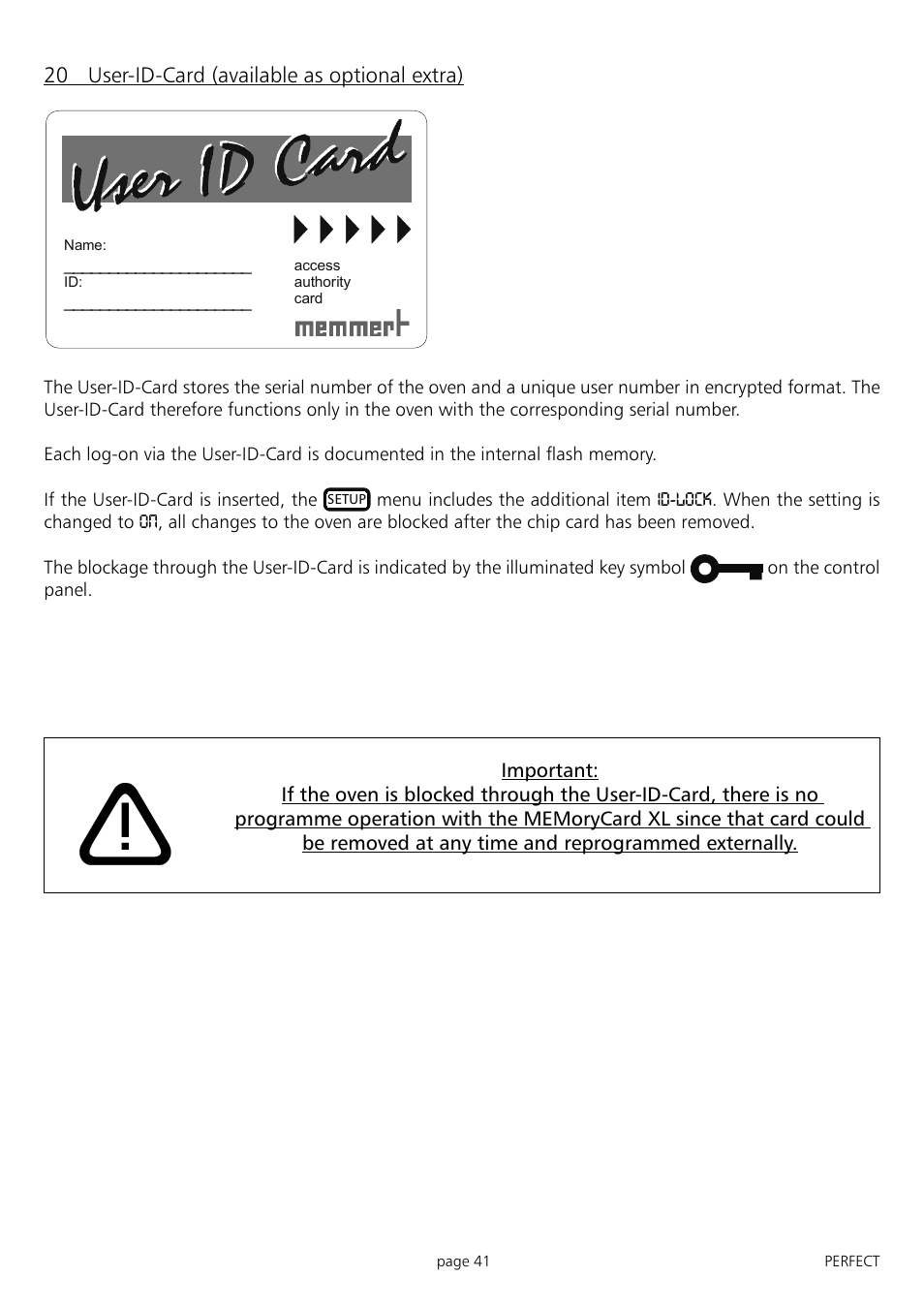 Muster | Memmert IFP 400 - 800 Incubators (Generation 2003) User Manual | Page 41 / 56