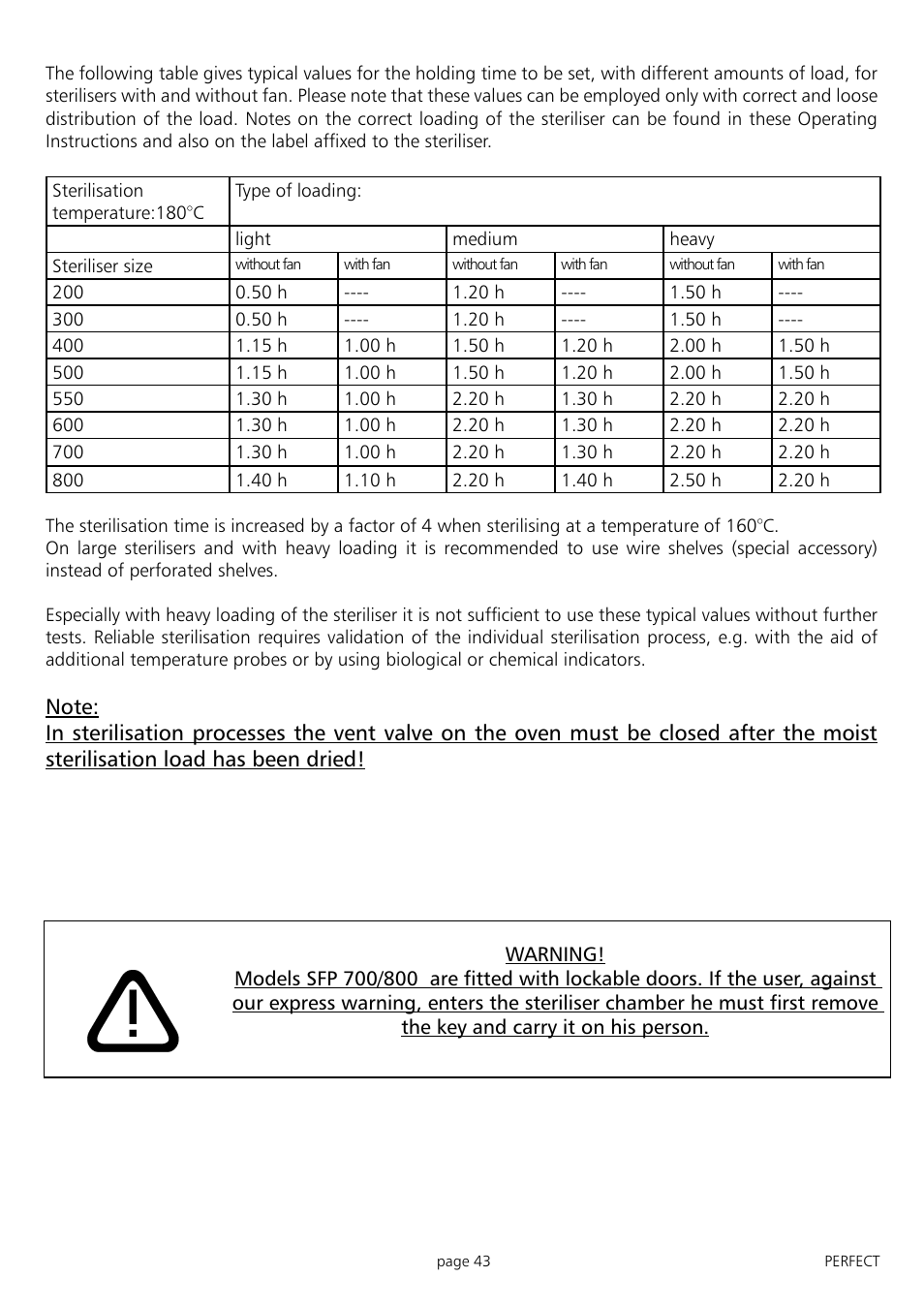 Muster | Memmert IFP 400 - 800 Incubators (Generation 2003) User Manual | Page 43 / 56