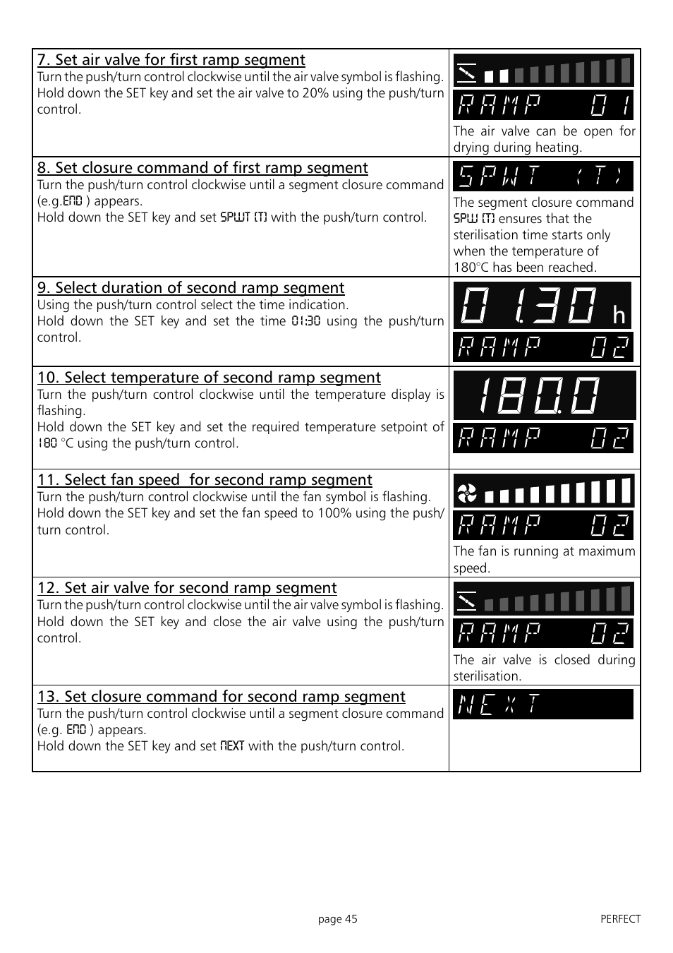 Muster | Memmert IFP 400 - 800 Incubators (Generation 2003) User Manual | Page 45 / 56