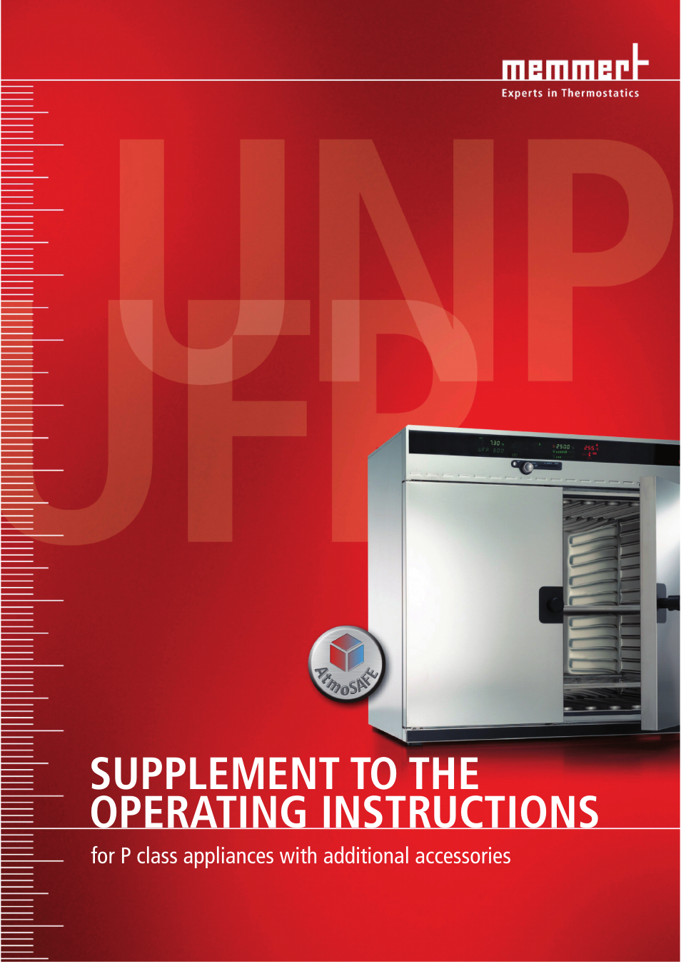 Memmert P class appliances with additional accessories User Manual | 4 pages