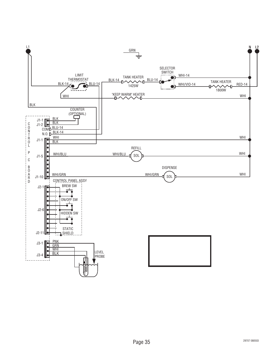 Page 35 | Bunn CDBC-APS DV User Manual | Page 35 / 37