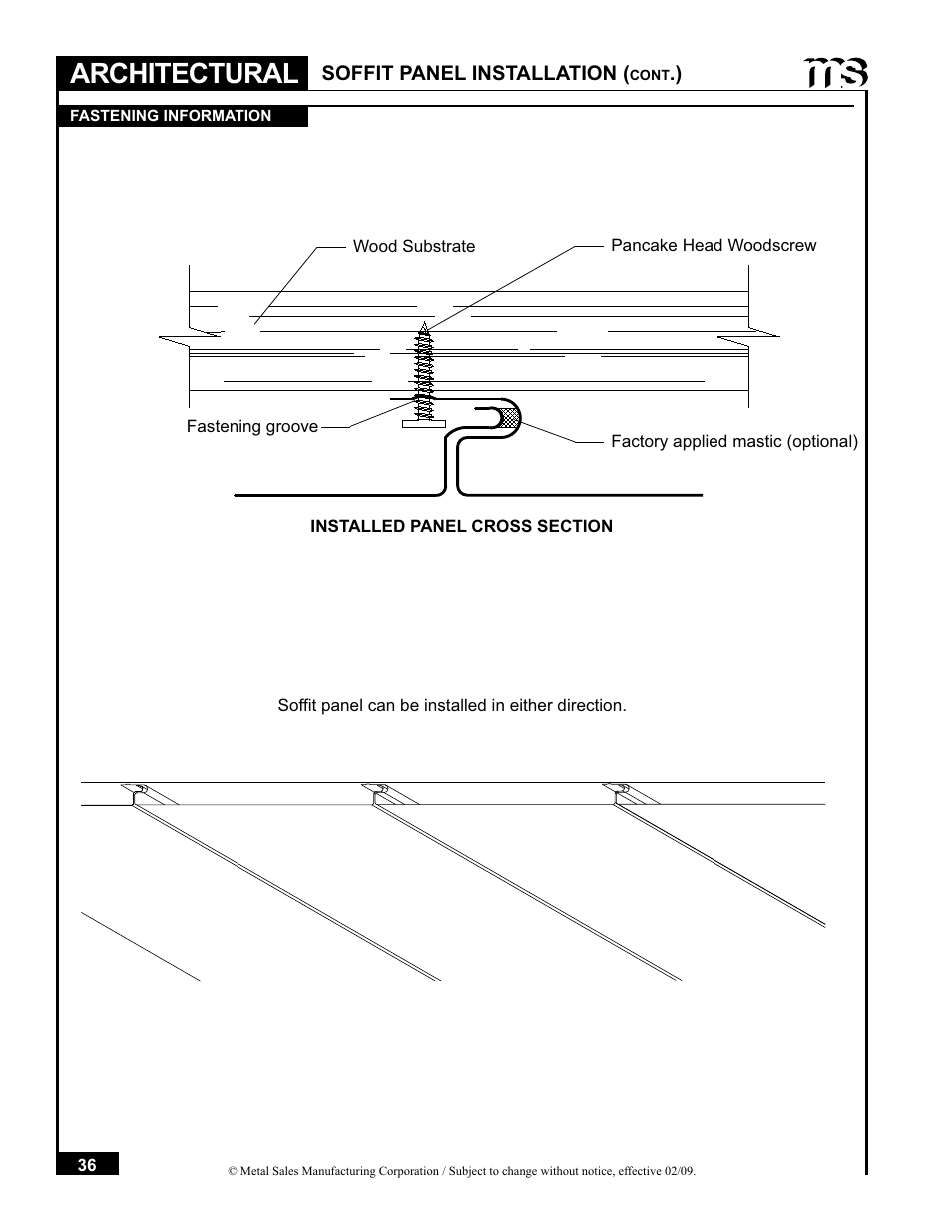 Architectural | Metal Sales Soffit Panel User Manual | Page 37 / 66