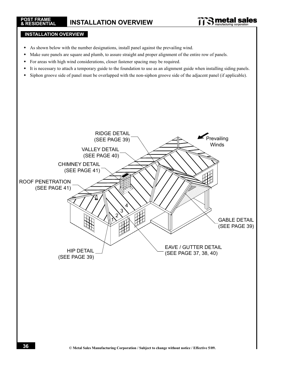 Installation overview | Metal Sales Pro-Panel II Installation User Manual | Page 37 / 45