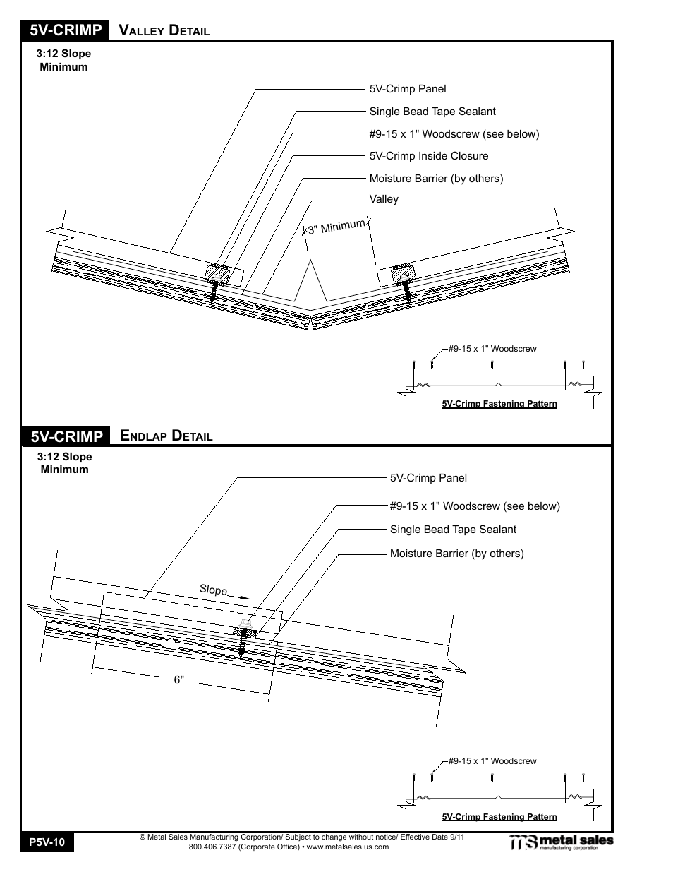 5v-crimp | Metal Sales 5V-Crimp User Manual | Page 10 / 14