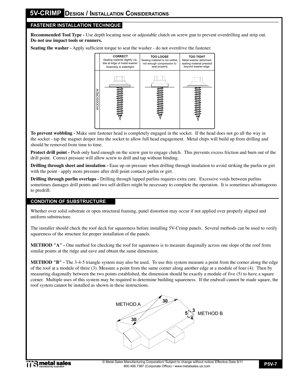 5v-crimp | Metal Sales 5V-Crimp User Manual | Page 7 / 14