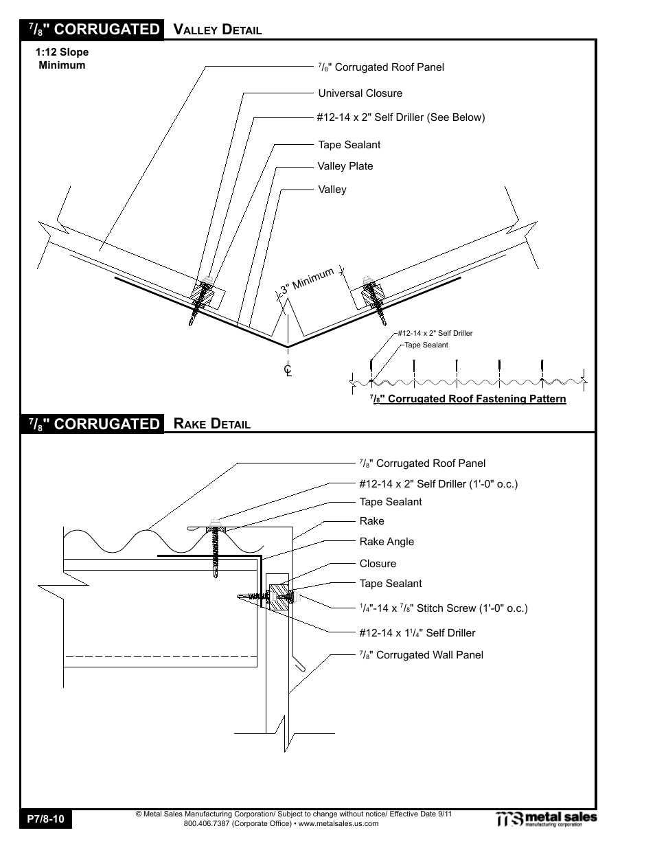 Corrugated | Metal Sales 7/8 Corrugated User Manual | Page 10 / 16