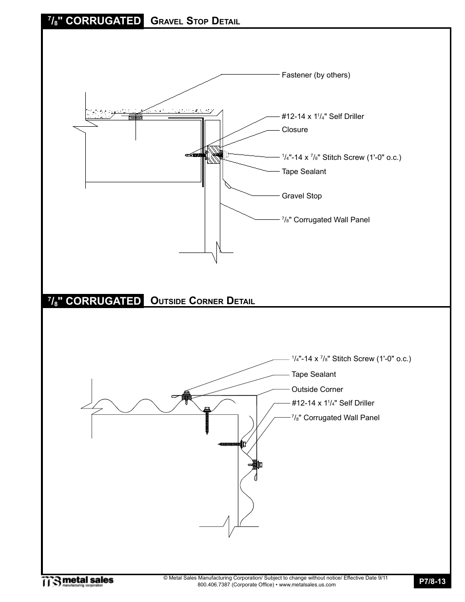 Corrugated | Metal Sales 7/8 Corrugated User Manual | Page 13 / 16