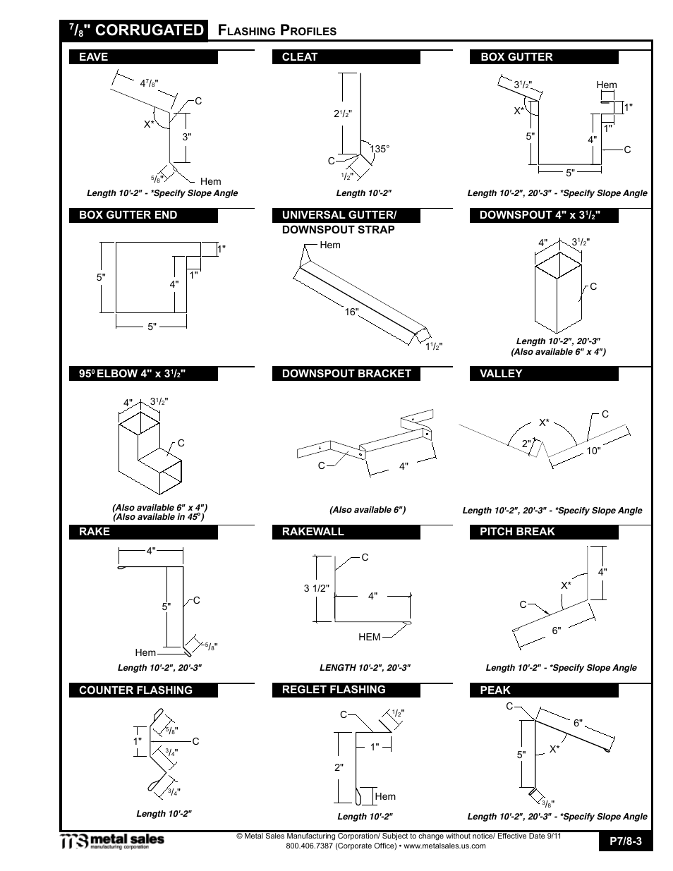 Corrugated | Metal Sales 7/8 Corrugated User Manual | Page 3 / 16