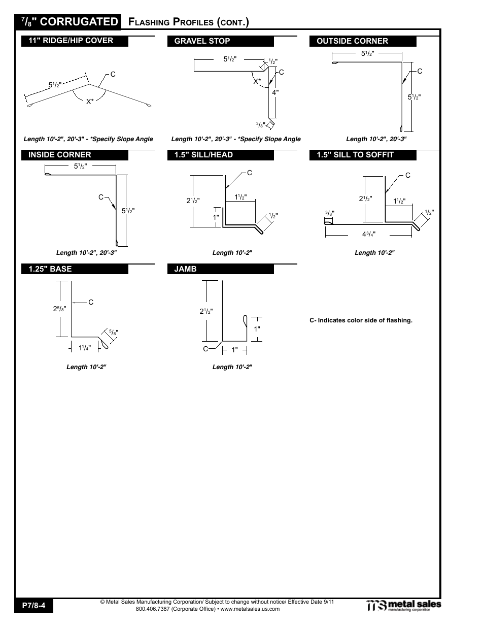 Corrugated | Metal Sales 7/8 Corrugated User Manual | Page 4 / 16