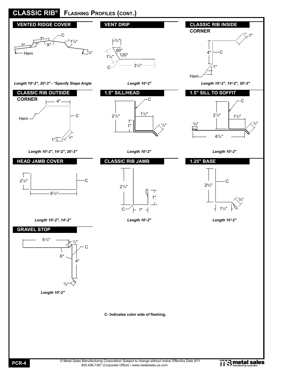 Classic rib | Metal Sales Classic Rib Manual User Manual | Page 4 / 16