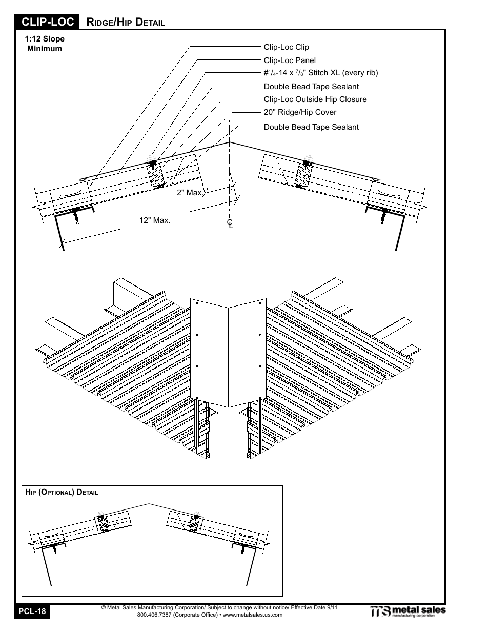 Clip-loc | Metal Sales Clip-Loc Manual User Manual | Page 18 / 22