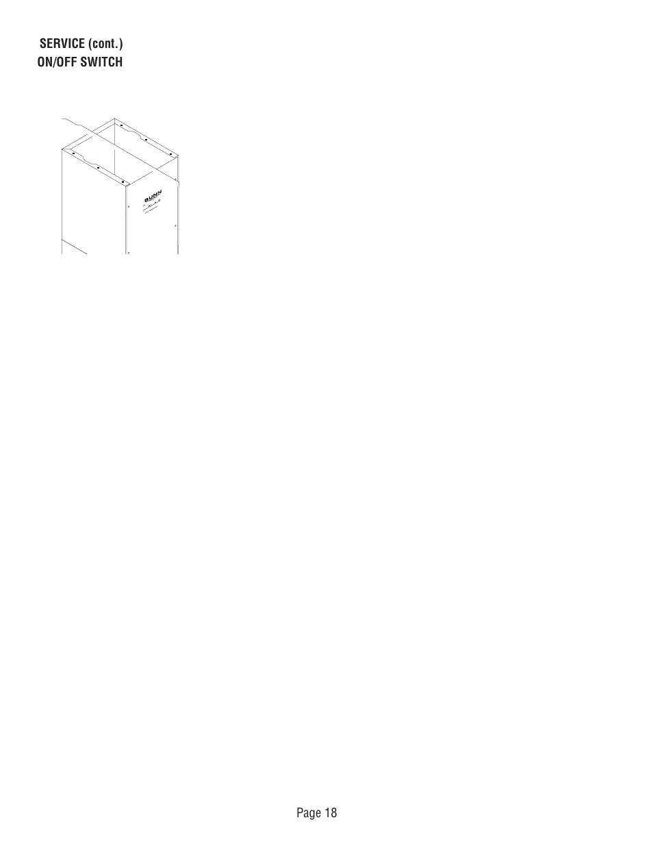 Bunn CW-APS User Manual | Page 18 / 33