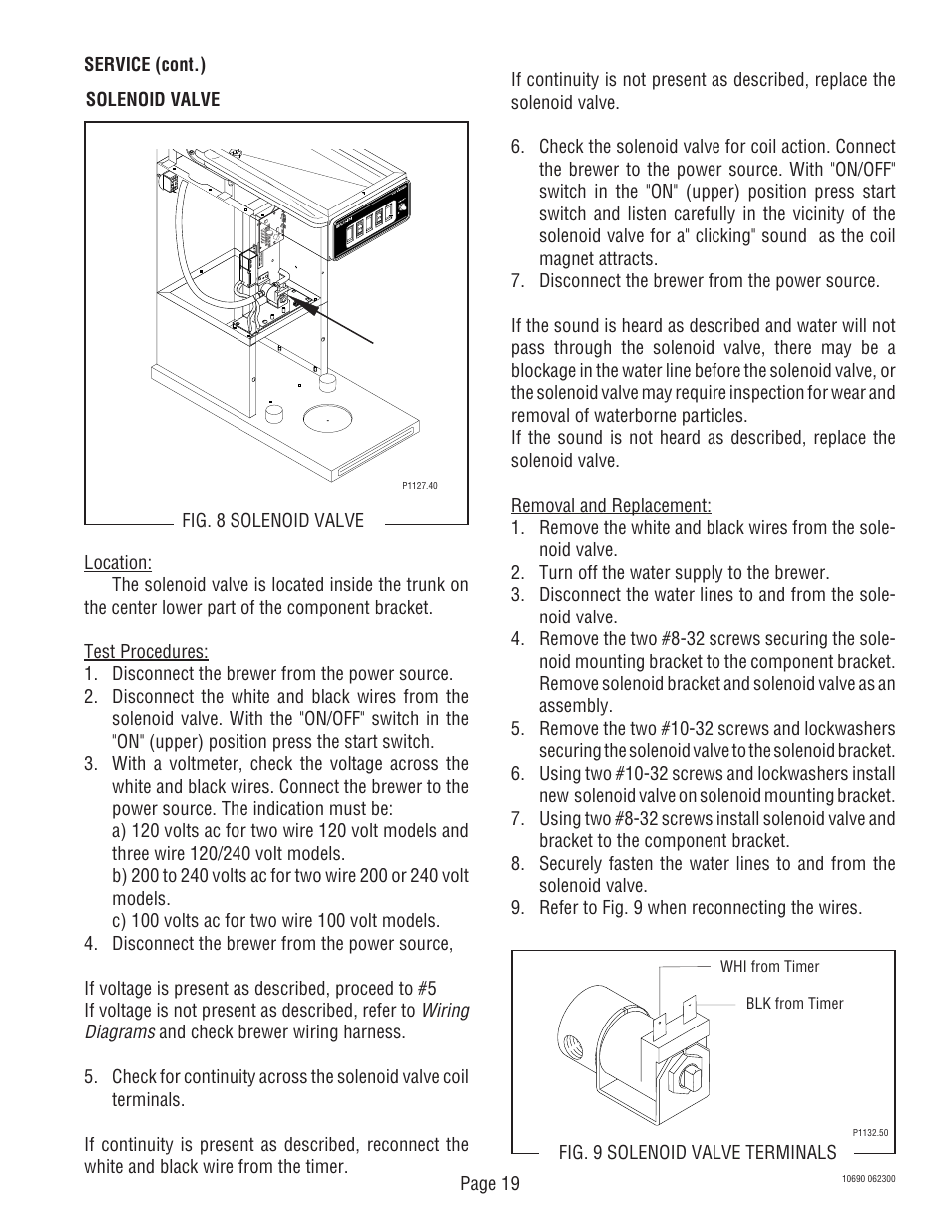 Bunn CW-APS User Manual | Page 19 / 33