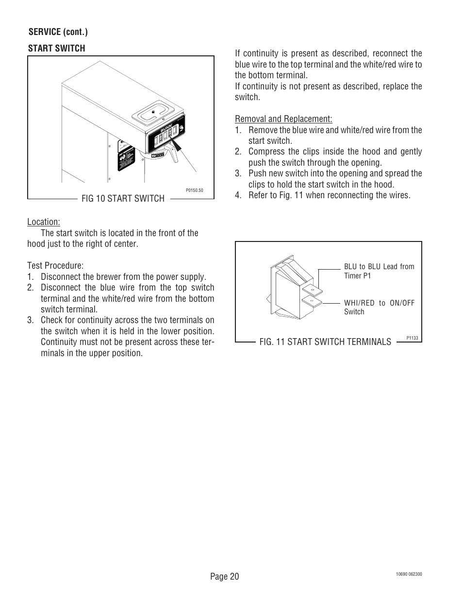 Bunn CW-APS User Manual | Page 20 / 33