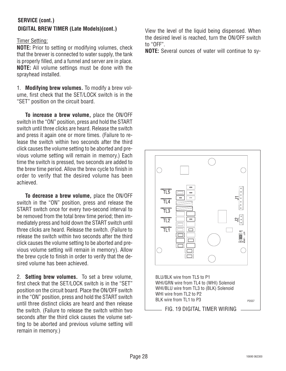 Bunn CW-APS User Manual | Page 28 / 33