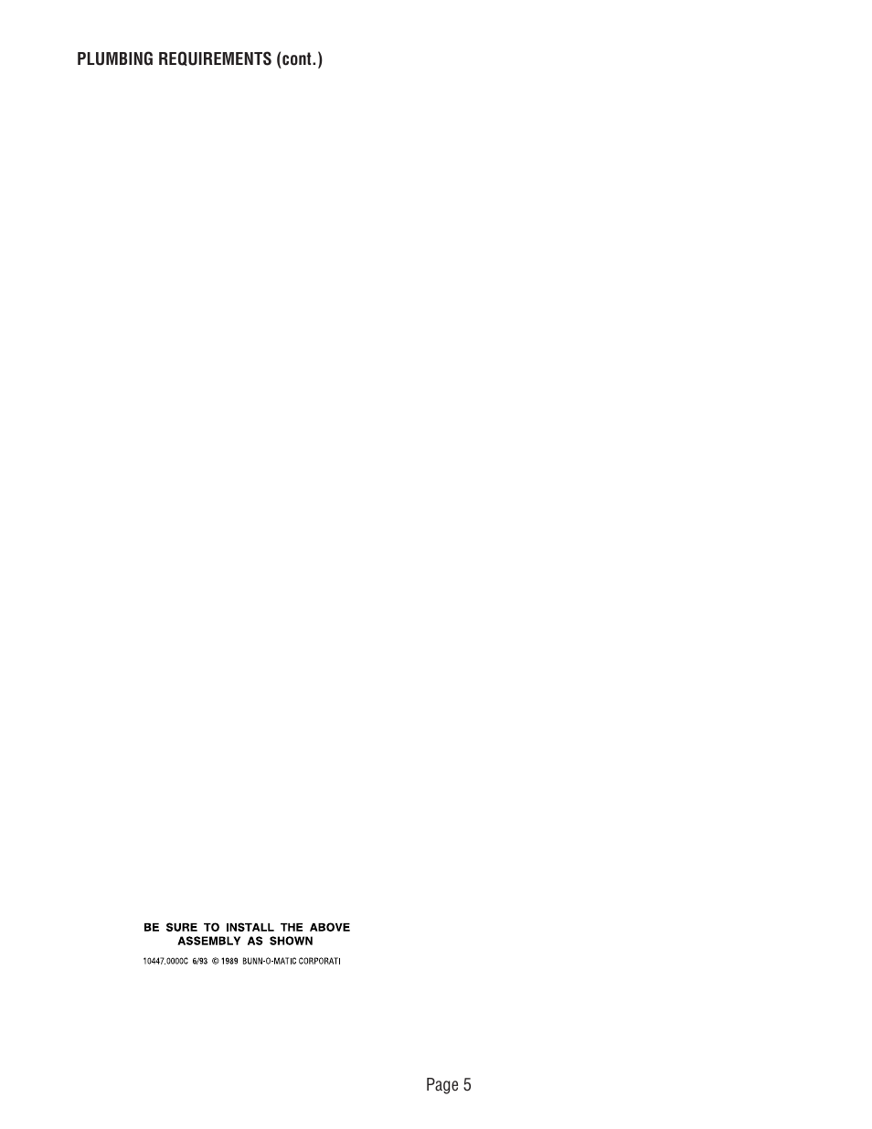 Bunn CW-APS User Manual | Page 5 / 33
