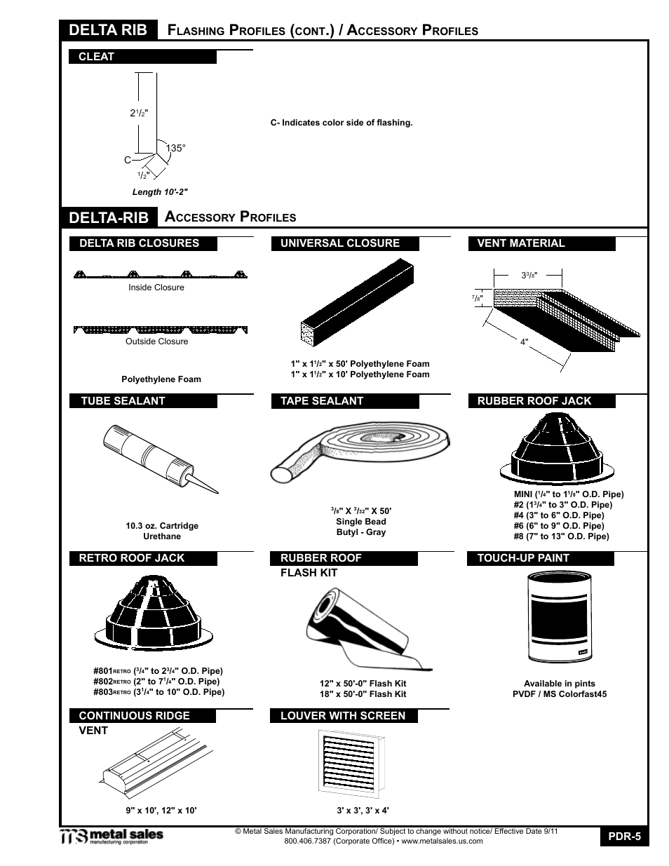 Delta rib, Delta-rib f | Metal Sales Delta Rib Manual User Manual | Page 5 / 16