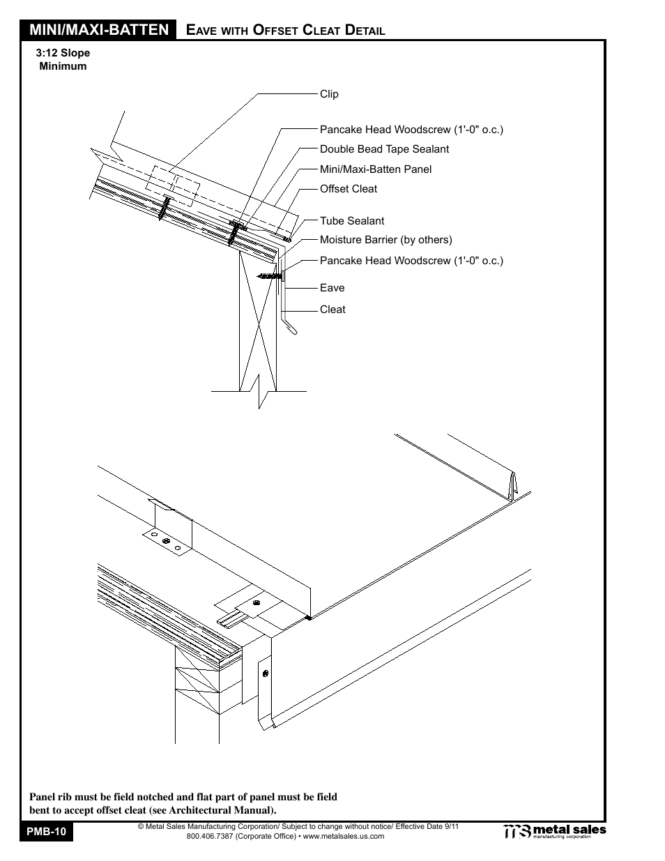 Mini/maxi-batten | Metal Sales Mini-Batten User Manual | Page 10 / 18
