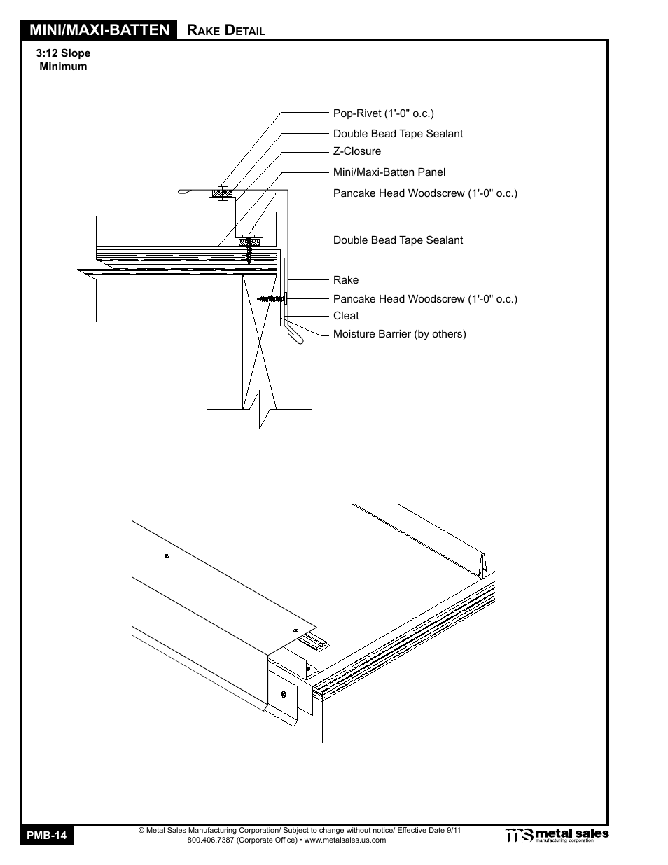 Mini/maxi-batten | Metal Sales Mini-Batten User Manual | Page 14 / 18