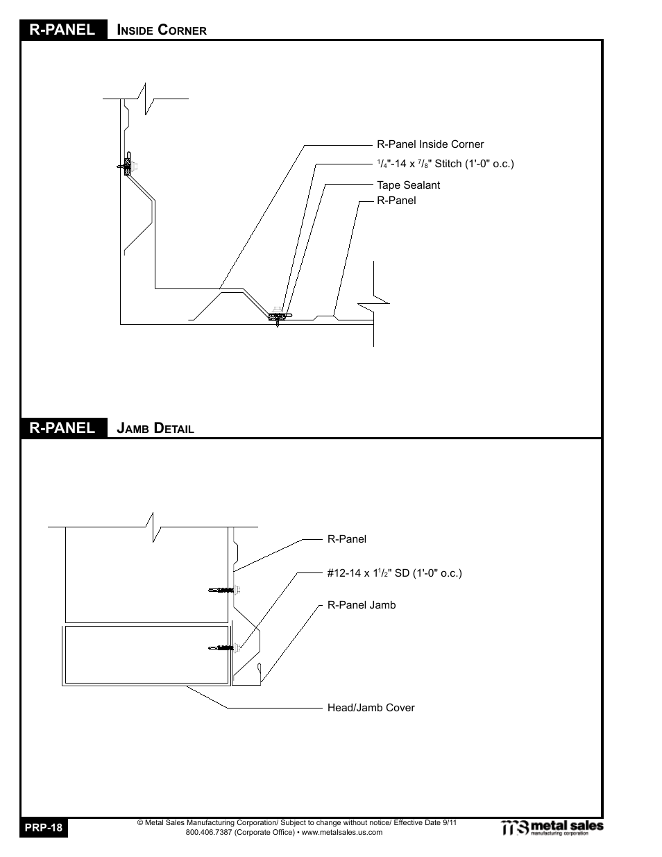 R-panel i, R-panel j | Metal Sales PBR-Panel User Manual | Page 18 / 20