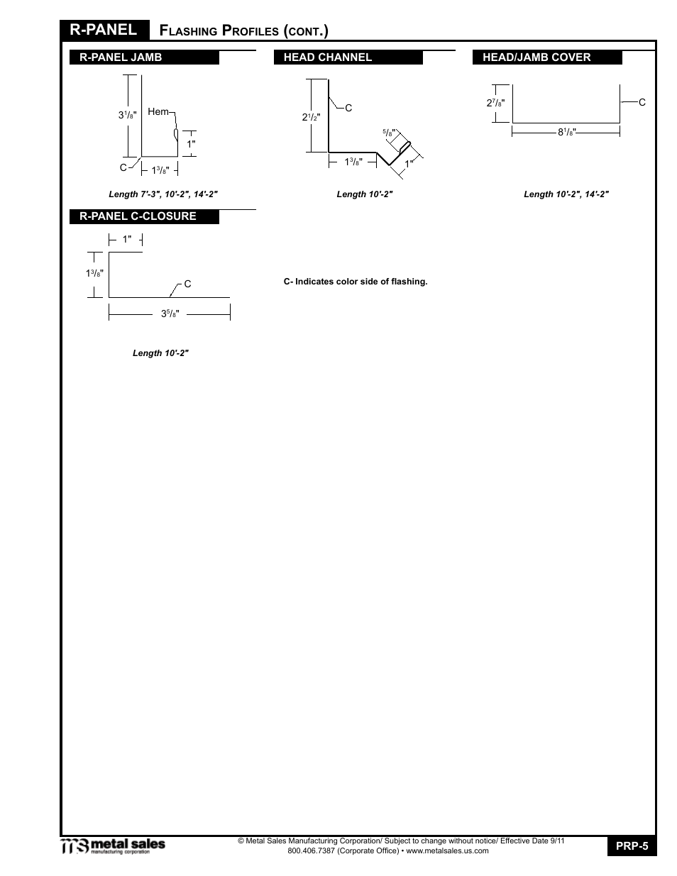 R-panel f | Metal Sales PBR-Panel User Manual | Page 5 / 20