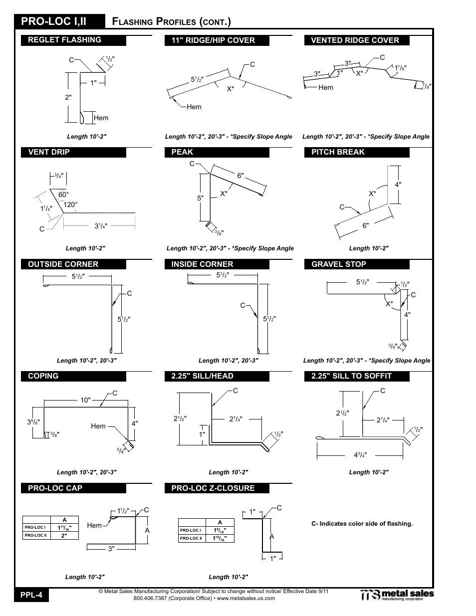 Pro-loc i,ii | Metal Sales Pro-Loc II Manual User Manual | Page 4 / 20