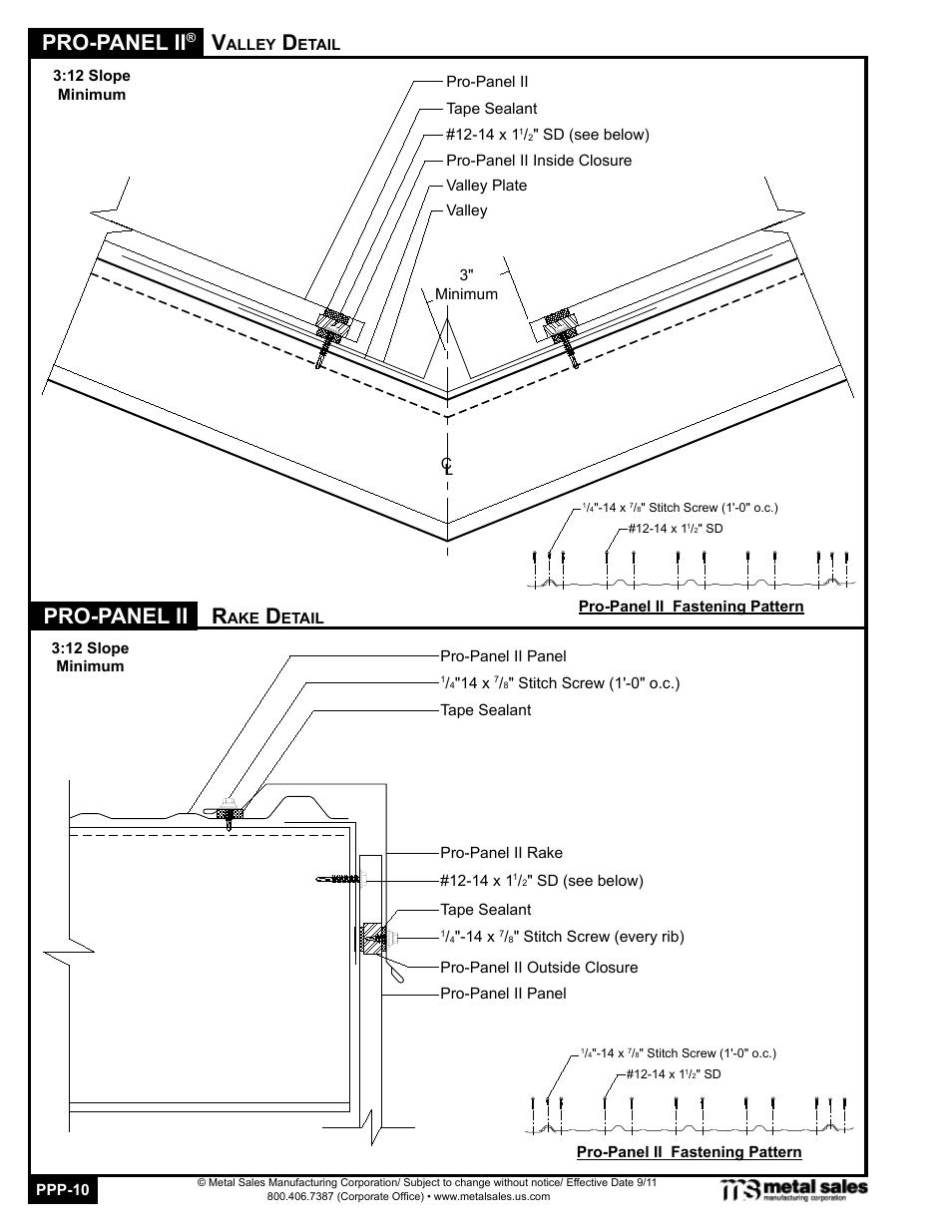 Pro-panel ii, Pro-panel ii r | Metal Sales Pro-Panel II Manual User Manual | Page 10 / 16