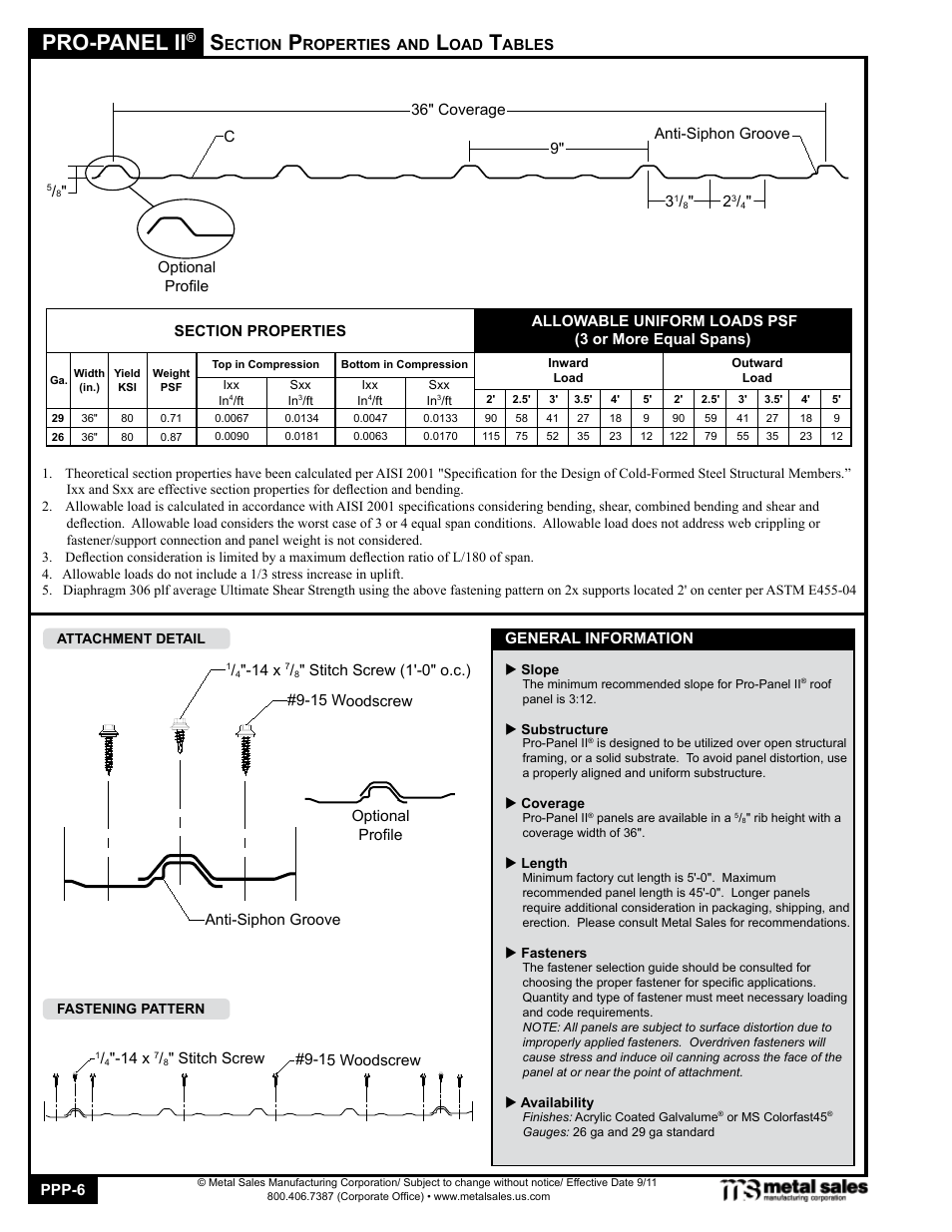 Pro-panel ii | Metal Sales Pro-Panel II Manual User Manual | Page 6 / 16