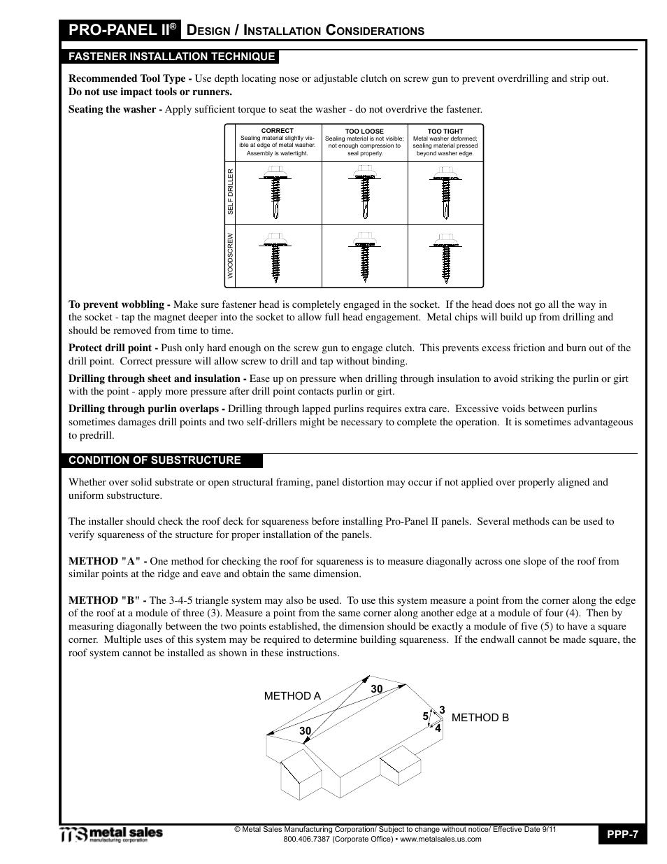 Pro-panel ii | Metal Sales Pro-Panel II Manual User Manual | Page 7 / 16