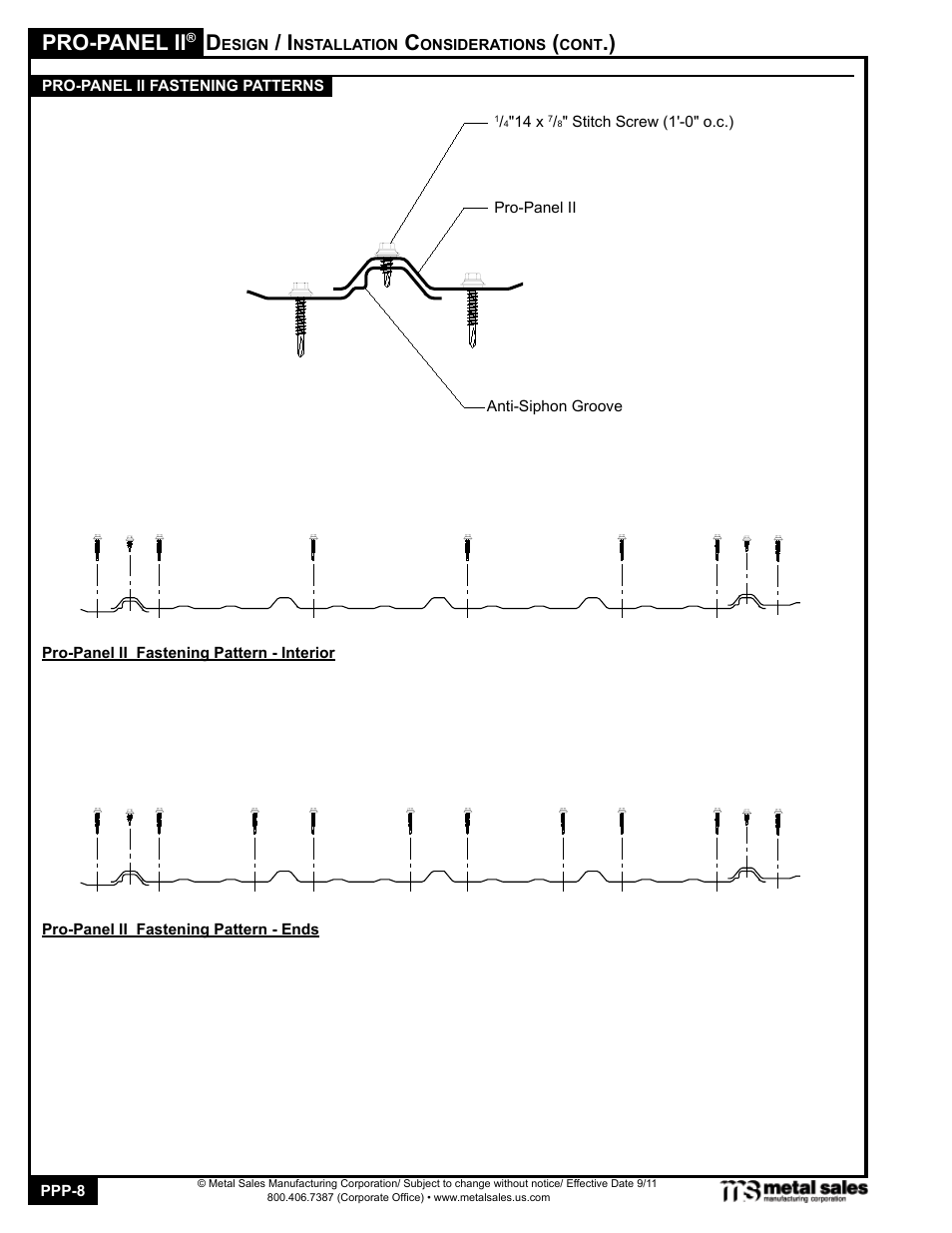 Pro-panel ii | Metal Sales Pro-Panel II Manual User Manual | Page 8 / 16