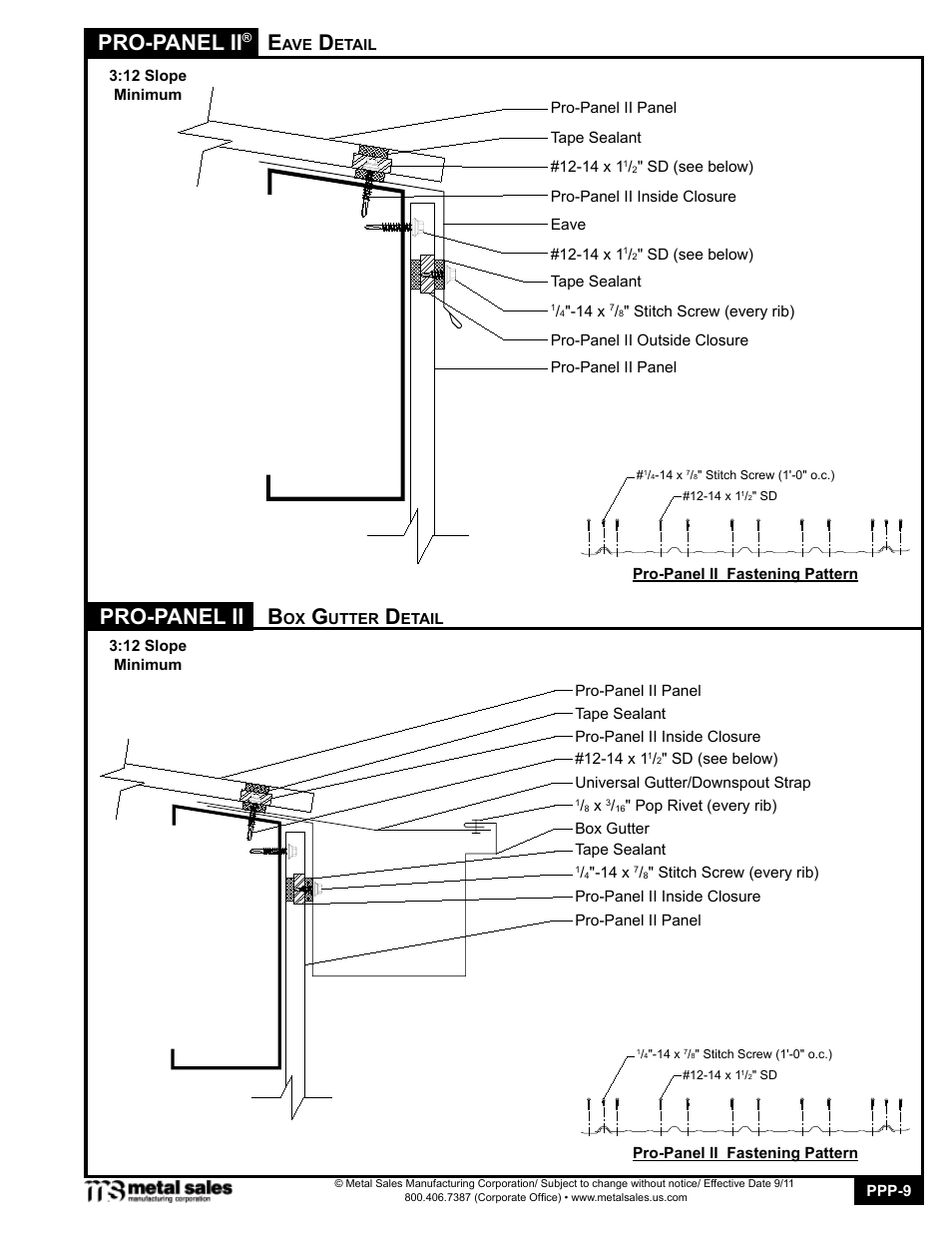 Pro-panel ii, Pro-panel ii b | Metal Sales Pro-Panel II Manual User Manual | Page 9 / 16