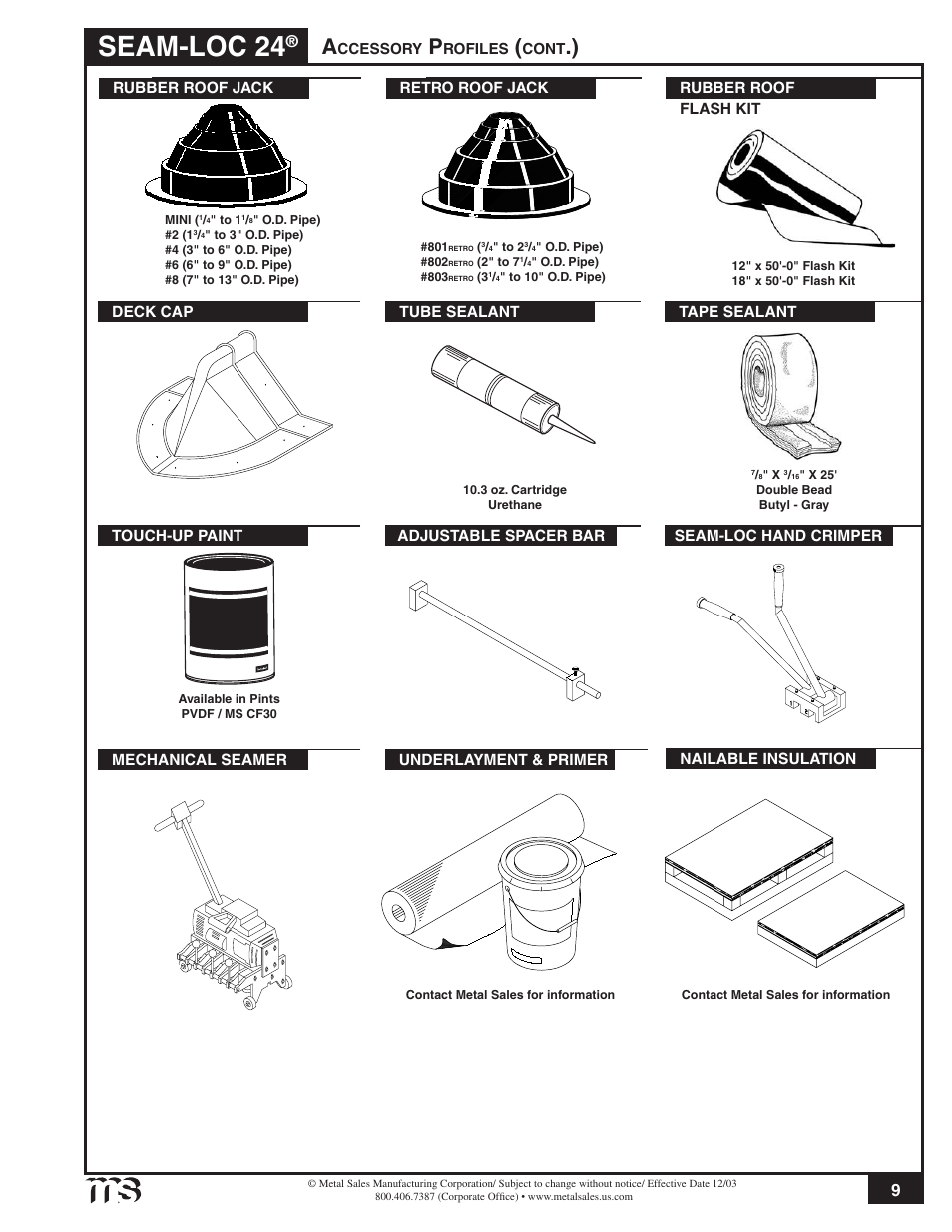 Seam-loc 24 | Metal Sales Seam-Loc 24 Installation User Manual | Page 10 / 66