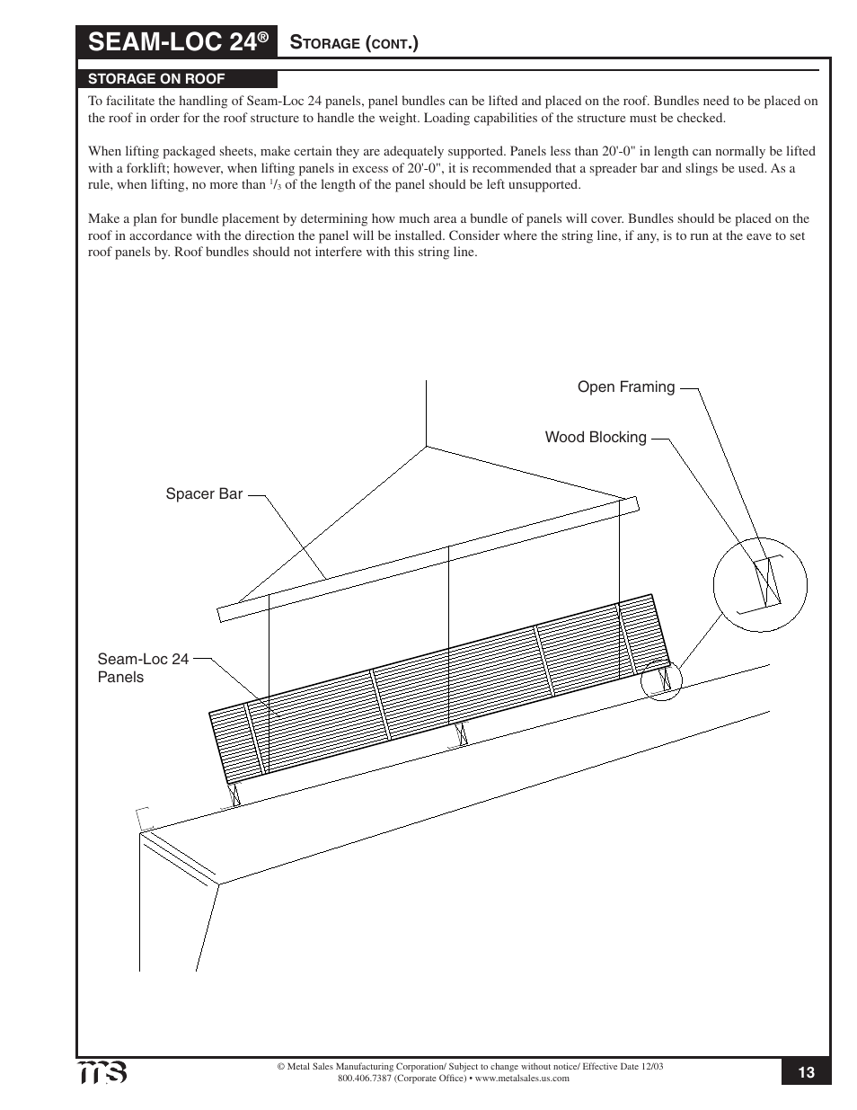 Seam-loc 24 | Metal Sales Seam-Loc 24 Installation User Manual | Page 14 / 66