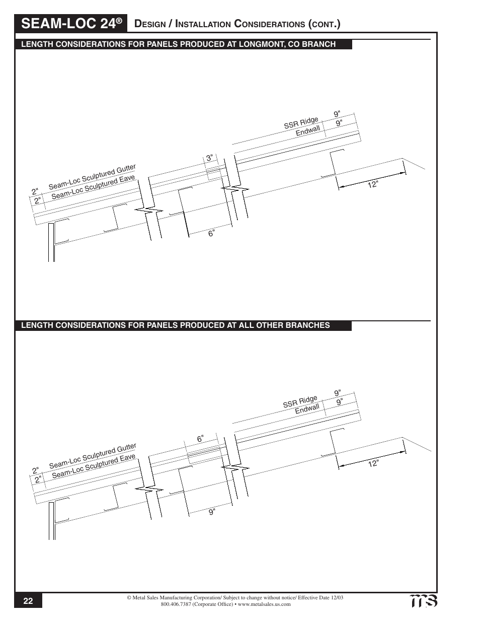 Seam-loc 24 | Metal Sales Seam-Loc 24 Installation User Manual | Page 23 / 66