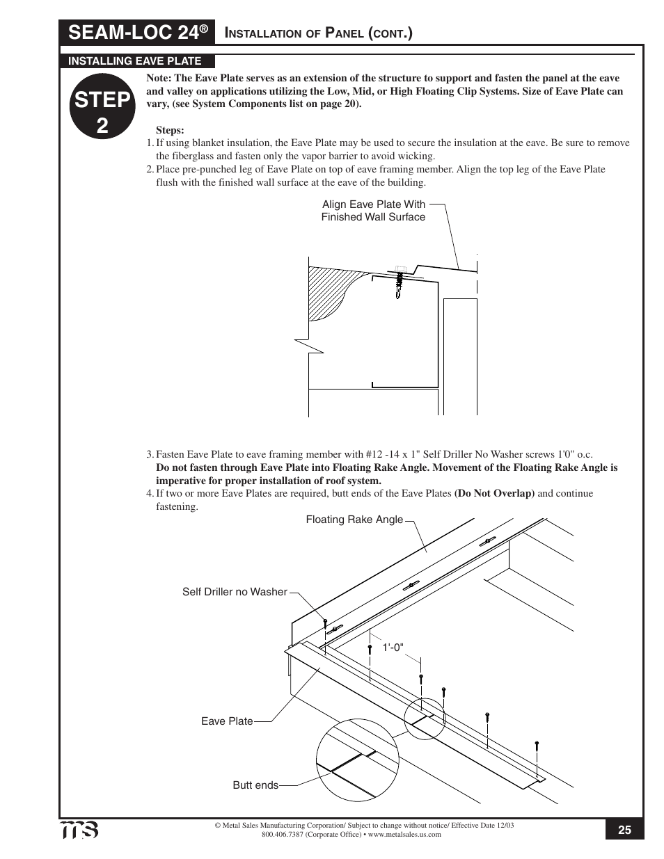 Step 2, Seam-loc 24 | Metal Sales Seam-Loc 24 Installation User Manual | Page 26 / 66